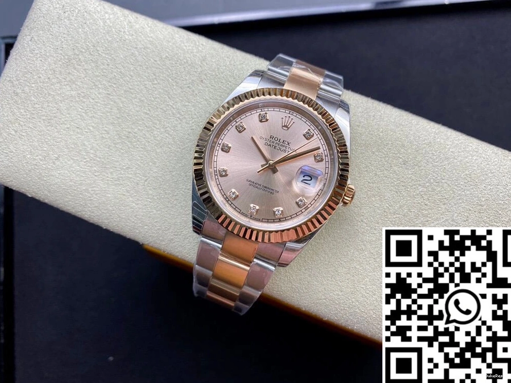 Datejust EW Gold M126331-0007 V3 41MM Rolex Factory Rose 0813